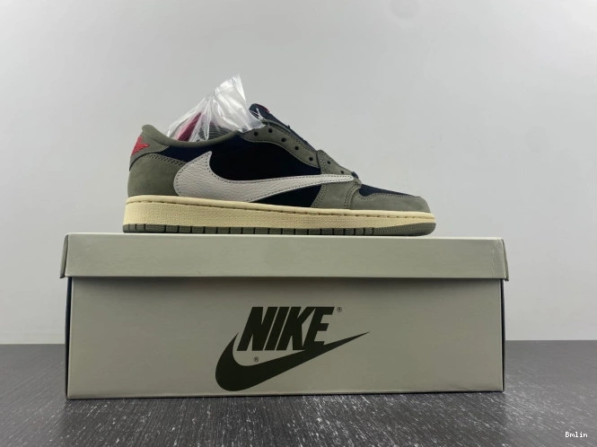 Bmlin 1 TRAVIS OG SP LOW JORDAN AIR SCOTT 'BLACK X OLIVE' DM7866-002 0716